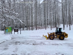 駐車場の除雪